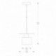 Suspension ZUMA LINE SARDA doré – 1 source E27 – A8183