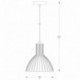 Suspension ZUMA LINE DOLIA doré – 1 source E27 – A8082-GLD