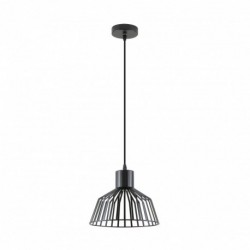Suspension ZUMA LINE DOLIA noir mat – 1 source E27 – A8078-BK