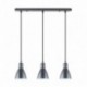 Suspension ZUMA LINE MORA noir mat / blanc – 3 sources E27 – A8102-3A
