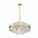 Suspension ZUMA LINE CONSTANTINOPLE laiton brossé – 12 sources G9 – P0567-12A-2GAC
