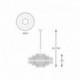 Suspension ZUMA LINE CONSTANTINOPLE laiton brossé – 12 sources G9 – P0567-12A-2GAC