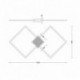 Plafonnier ZUMA LINE HEX doré – LED intégrée – RLX96474-1D