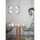 Suspension ZUMA LINE HELIX noir / verre blanc – 4 sources E14 – 5016