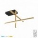 Plafonnier ZUMA LINE EDGE doré / noir – LED intégrée – 22008C3-BK/GD