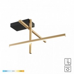 Plafonnier ZUMA LINE EDGE doré / noir – LED intégrée – 22008C3-BK/GD