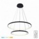 Suspension ZUMA LINE BRENO noir – LED intégrée – 18140BK-2