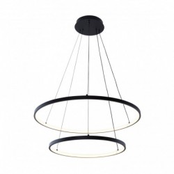 Suspension ZUMA LINE BRENO noir – LED intégrée – 18140BK-2