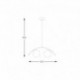 Suspension ZUMA LINE WAVE noir / verre blanc – 2 sources E14 – 5013