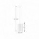 Suspension ZUMA LINE SERGIO noir mat – 1 source E14 – P0528-01F-P7AC