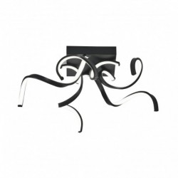 Plafonnier ZUMA LINE STELO noir – LED intégrée – 20031CL-BK