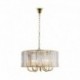 Suspension ZUMA LINE PARIS doré / transparent – 10 sources E14 – 1906/10