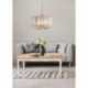 Suspension ZUMA LINE PARIS doré / transparent – 10 sources E14 – 1906/10