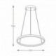 Suspension ZUMA LINE BRENO noir – LED intégrée – 2023201-BK80