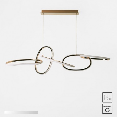 Suspension ZUMA LINE CHOLET doré French Gold – LED intégrée – MD7361-5A-EGT