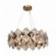 Suspension ZUMA LINE TIARA doré / transparent / fumé – 6 sources E14 – 9864-500