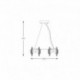 Suspension ZUMA LINE TIARA doré / transparent / fumé – 6 sources E14 – 9864-500