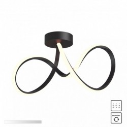 Plafonnier ZUMA LINE CLINT noir – LED intégrée – MX6347-1-3BT