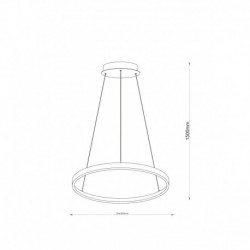 Suspension ZUMA LINE BRENO doré – LED intégrée – 2023201-GD80