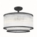 Plafonnier ZUMA LINE SERGIO noir mat – 5 sources E14 – C0528-05H-P7AC