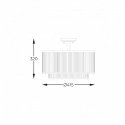 Plafonnier ZUMA LINE SERGIO noir mat – 5 sources E14 – C0528-05H-P7AC