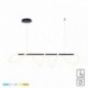 Suspension ZUMA LINE BALBO noir – LED intégrée – 20006PM-BK