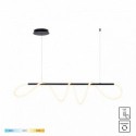 Suspension ZUMA LINE BALBO noir – LED intégrée – 20006PM-BK