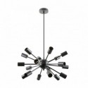 Suspension ZUMA LINE MANDI noir mat – 18 sources E27 – A8181-18-MBK