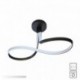 Plafonnier ZUMA LINE VISO noir – LED intégrée – MX9932-1-3BD