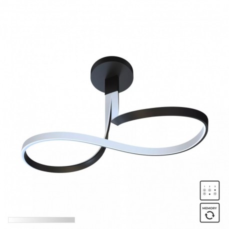 Plafonnier ZUMA LINE VISO noir – LED intégrée – MX9932-1-3BD