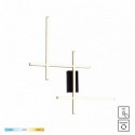 Applique murale ZUMA LINE EDGE doré / noir – LED intégrée – 22009W4-BK/GD