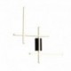 Applique murale ZUMA LINE EDGE doré / noir – LED intégrée – 22009W4-BK/GD