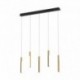 Suspension ZUMA LINE ELIOT bois clair / noir mat – LED intégrée – MD4768-5-3BMT