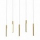 Suspension ZUMA LINE ELIOT bois clair / noir mat – LED intégrée – MD4768-5-3BMT