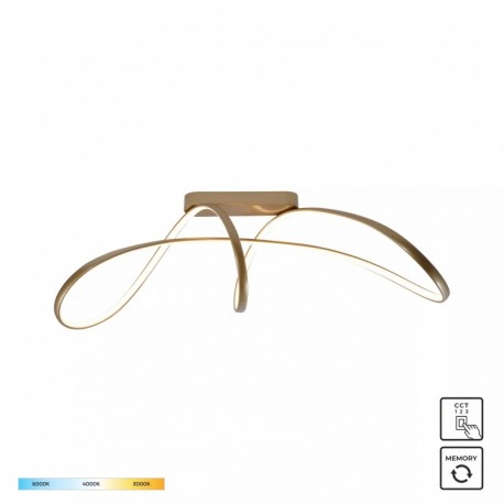 Plafonnier ZUMA LINE FERMI doré – LED intégrée – 20026C-GD