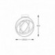 Plafonnier ZUMA LINE TESS noir – LED intégrée – MX9203-4-3BD