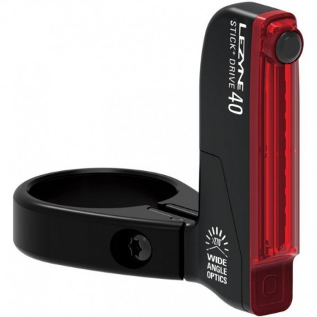Lezyne Stick+ Drive SC — feu arrière vélo 40 lm