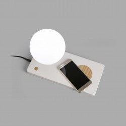 Lampe table blanche Faro Niko LED
