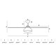 FARO RODAS LED ventilateur de plafond 335222 -  dimensions