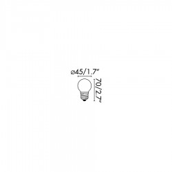FARO Ampoule G45 mat LED E27 4W 2700K