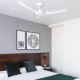 FARO Siros Ventilateur de plafond blanc - réf.33804 - salon