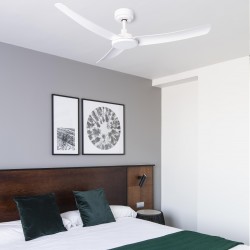 Ventilateur de plafond blanc FARO SIROS 33804