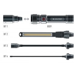 LED LENSER Worker's Friend Lampe torche 4 en 1 - réf. 502136