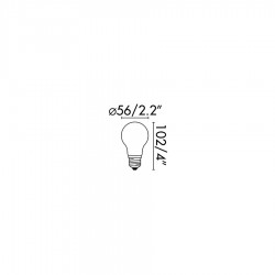 FARO Ampoule LED AMBRE A60 E27 4W 2200K