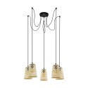 Luminaire en suspension Eglo Claverdon 5x Ø 18cm