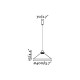 Luminaire en suspension FARO NAOS Ø40cm - 64501 - dimensions