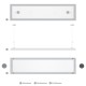 Panel LED suspension 150x30cm Modee 50W 4000K 5000lm IP20 dimmable - MPL-GP30X1504000K50W100D