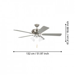 Ventilateur de plafond avec lumière Eglo Las Palmas