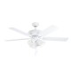 Ventilateur de plafond avec lumière Eglo Las Palmas blanc 35076