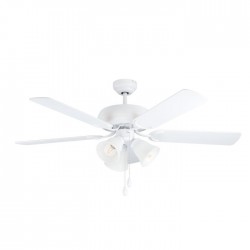 Ventilateur de plafond avec lumière Eglo Las Palmas blanc 35076